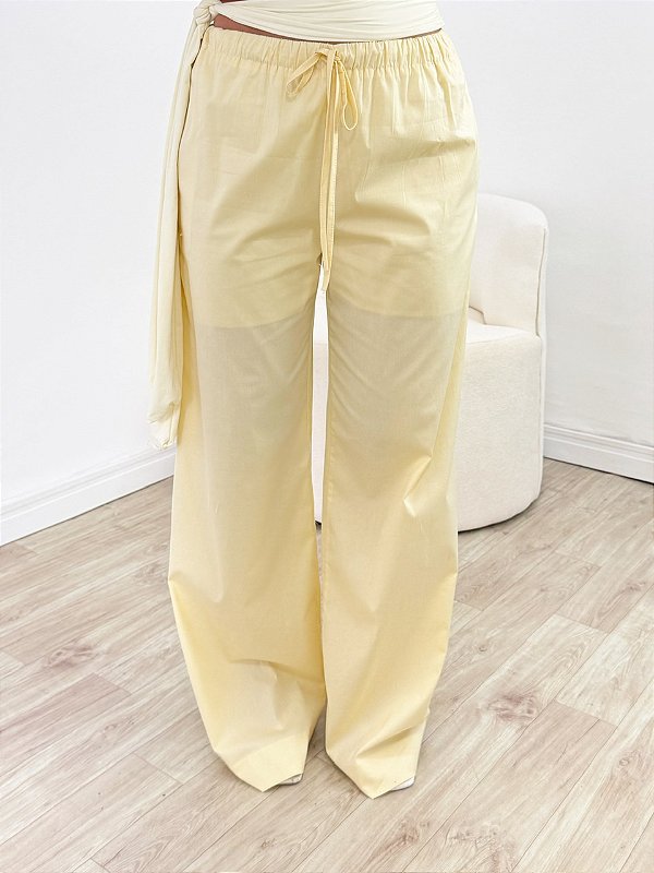 Calça comfy amarela