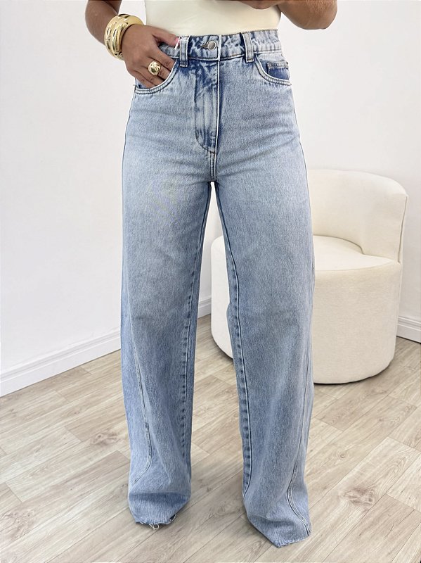 Calça jeans pantalona taylor