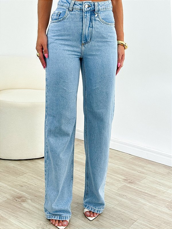 Calça Reta Lavagem Clara Guns