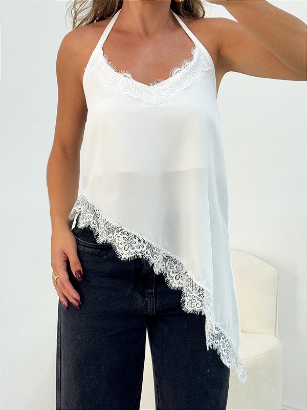 Regata Renda Assimétrica Off