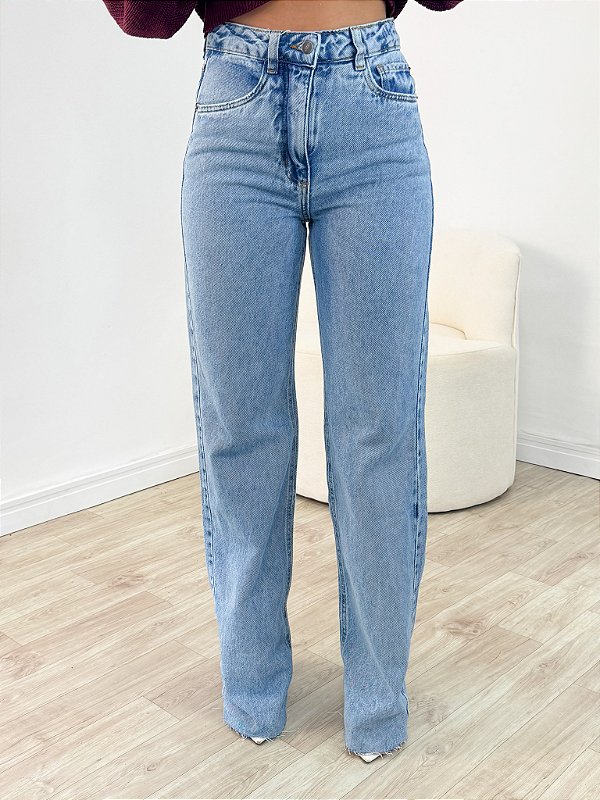 Calça Jeans Reta Hilary Clara