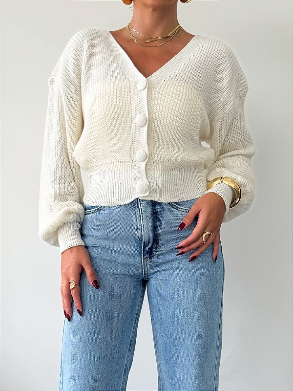 Tricô Maria Botões Off