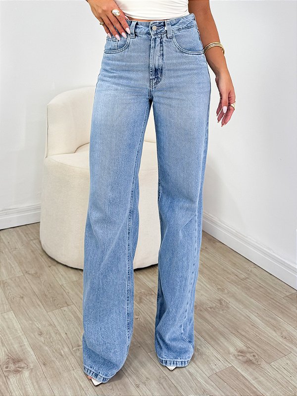 Calça reta jeans siegra