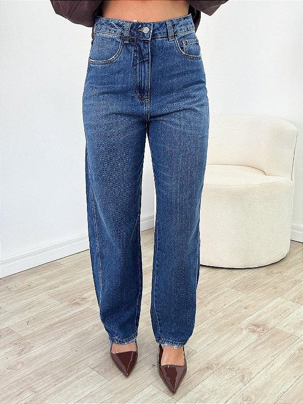 Calça Jeans Balloon Escura