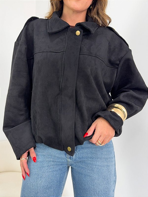 Jaqueta Suede Tenesse Preta