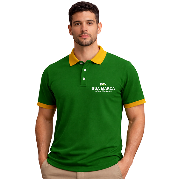 Camiseta Pólo Tradicional Unissex Personalizada