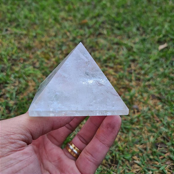 Pirâmide Cristal  5,5cm x 6,5cm | PURIFICAÇÃO