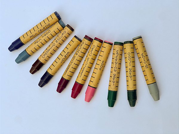 Giz de cera bastão Apiscor - 10 cores complementares I