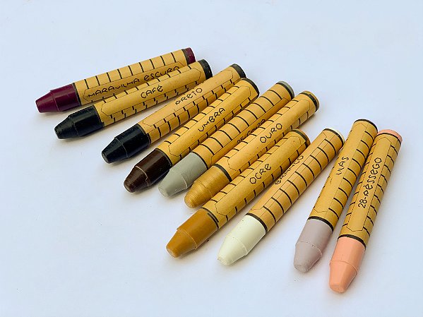 Giz de cera bastão Apiscor - 10 cores complementares II