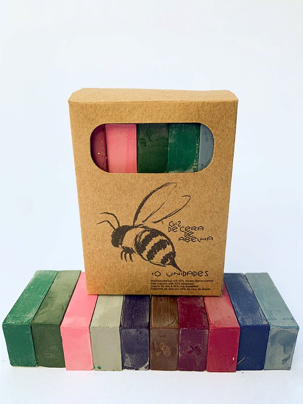 Giz de cera bloco Apiscor - 10 cores complementares I