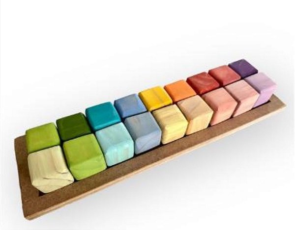 Cubos coloridos degradê