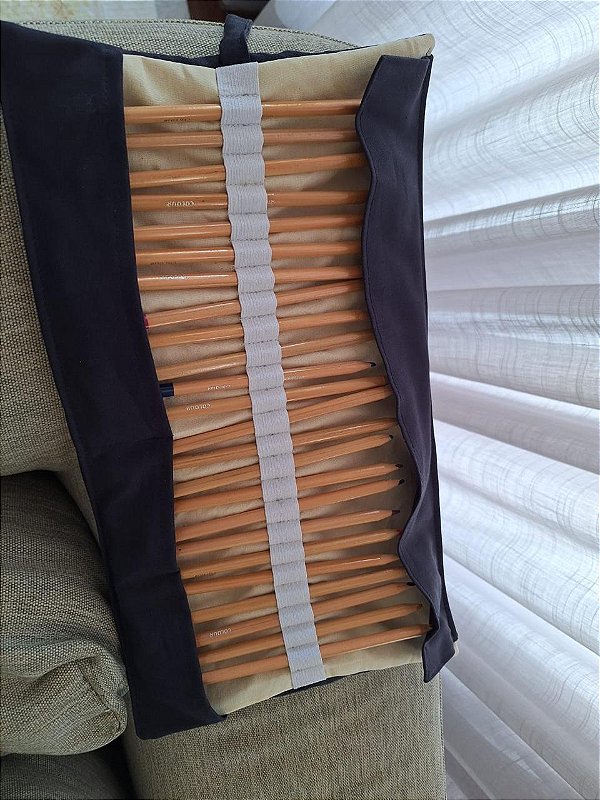 Estojo em tecido para lápis fino