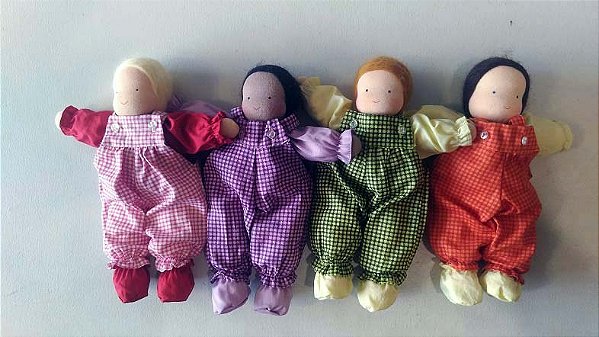 Boneco de Pano e roupas - 3 tamanhos