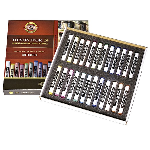 Giz Pastel Seco Koh-I-Noor 24 Cores