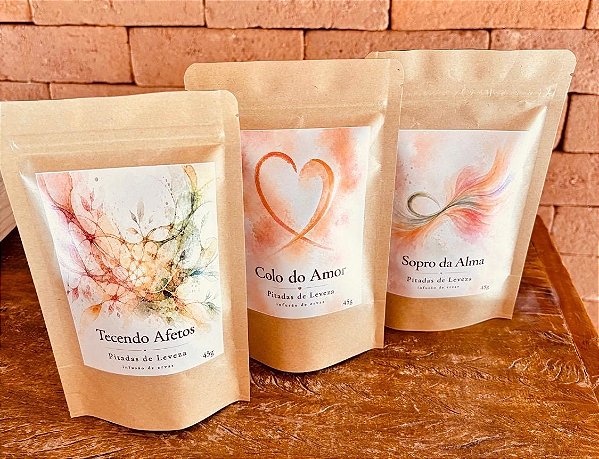 Chás infusão de ervas - 3 tipos