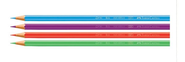 Ecolápis Aquarelável Faber Castell 24 cores