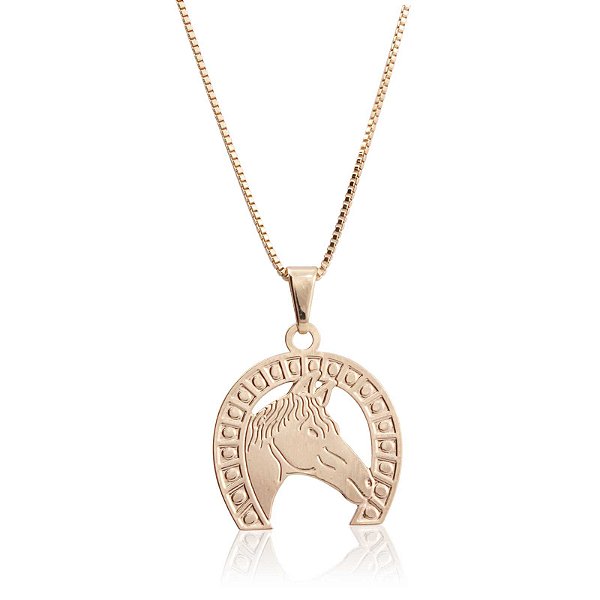 Colar country ferradura cavalo