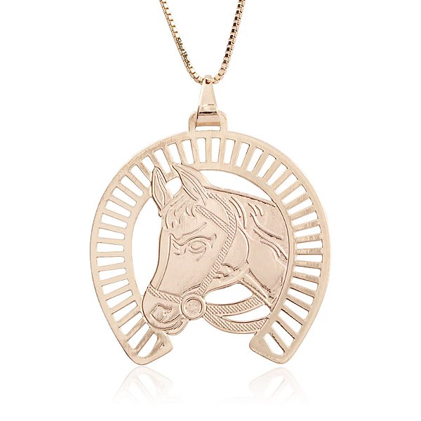 Colar country ferradura cavalo
