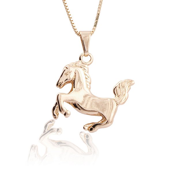 Colar country pingente cavalo
