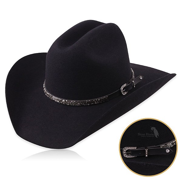 Bandinha para chapéu com strass - Fita chapéu