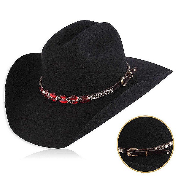 Bandinha para chapéu com strass - Fita chapéu