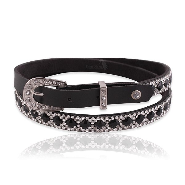 Bandinha para chapéu com strass - Fita chapéu
