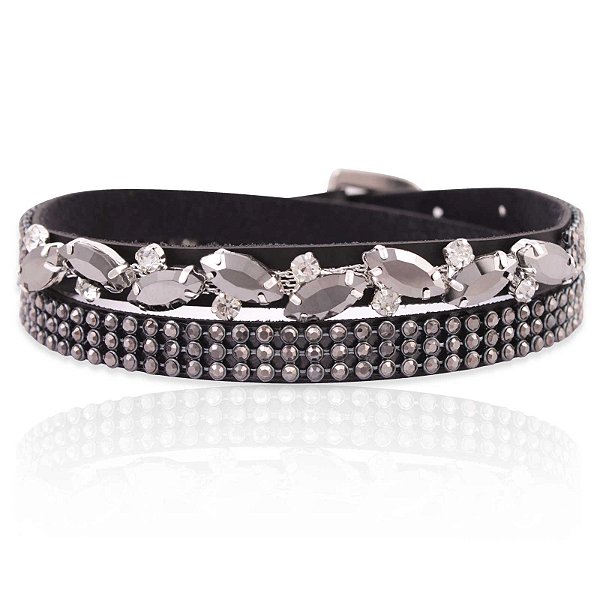 Bandinha para chapéu com strass - Fita chapéu