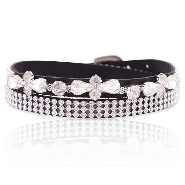 Bandinha para chapéu com strass - Fita chapéu