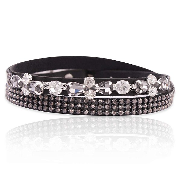 Bandinha para chapéu com strass - Fita chapéu