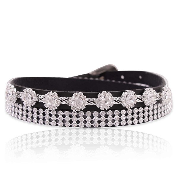 Bandinha para chapéu com strass - Fita chapéu