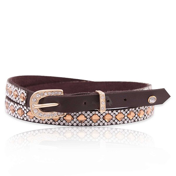 Bandinha para chapéu com strass - Fita chapéu