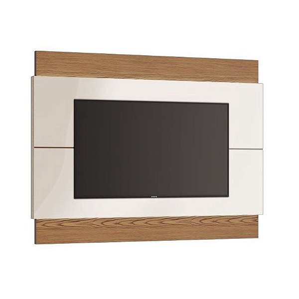 PAINEL PARA TV'S ATÉ 60" - CLASSIC (1,80M) COM LED (73675) ./OFF WHITE/FREIJO