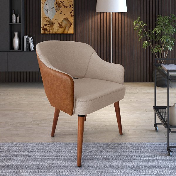 POLTRONA IMPERIO MALBEC TEC 201/856 ./CR MR ./LINHO