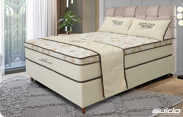 CJ BOX CAZA NOBRE ATHENAS PREMIUM 1,38X1,88X74 M.ENS/D28./BG