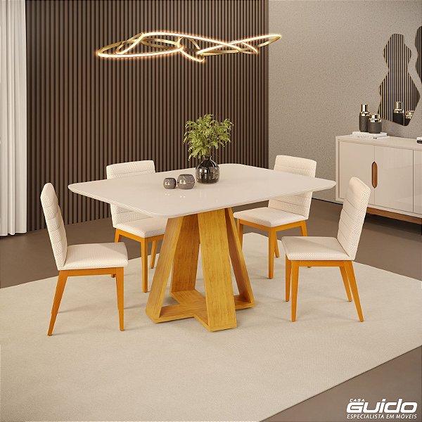 MESA DJ CELESTE 1200X900 TP CURV VD OFF WHITE ./CEDRO/OFF (SÓ A MESA)