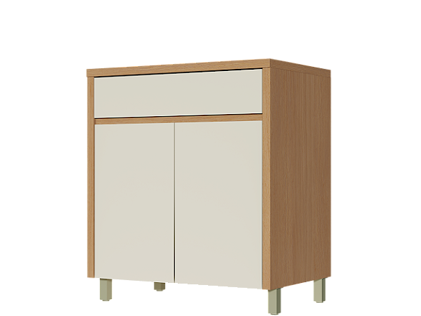 BALCAO CONDESSA 2P 1GVT 80 (500970) ./CARV/GREIGE (APENAS O BALCÃO)