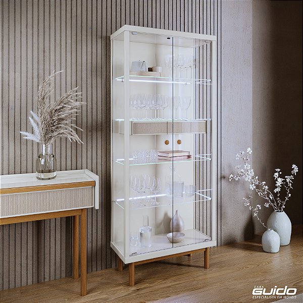 CRISTALEIRA DUNE 2P 1GVT 73X185X40 (24111) ./OFF-WHITE