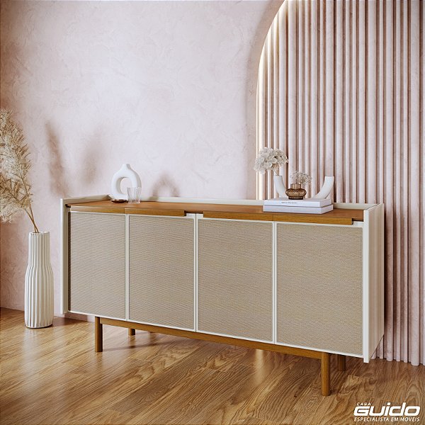 BUFFET DUNE 4P 1GVT 1,80MT (70233) ./OFF WHITE / NATUR