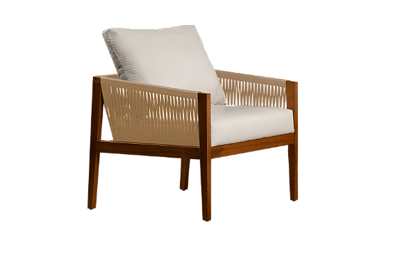 POLTRONA 05 C/CORDA RAMI TC CHINO ./GELO