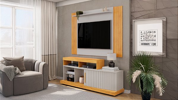 PAINEL DJ EXTENSIVEL TREND 136/150/160 ./CEDRO/BALI