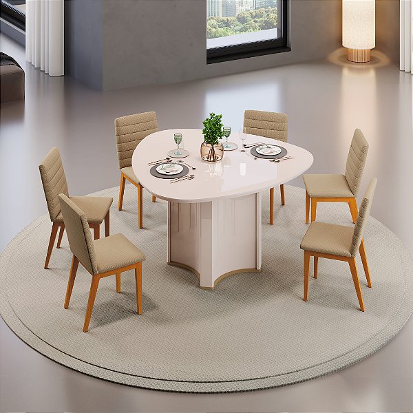 MESA DJ CHANEL 1,36X1,36 ORG TP CHANF VD OFF ./OFF WHITE