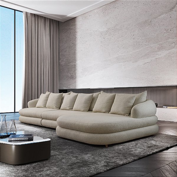 SOFA 5L FERRARI REGIO C/CHAISE BR L/DIR 3,58M TC GAUD 107/CZ