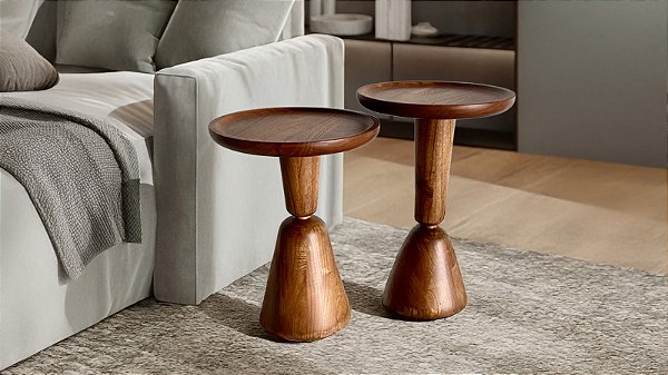 MESA CANTO M SUL DUO 369A 52CM ALTA ./AMENDOA