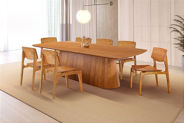 MESA RAFANA VERSA 2,70X1,20  S/VD LAMINADA ./CINAMOMO