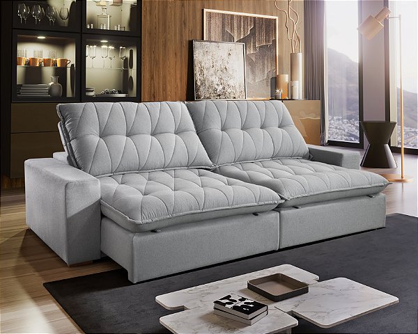 SOFA 4L BIANCHI PALAZIO RET/REC 2.50M BI-PART TC K38 VEL./CZ