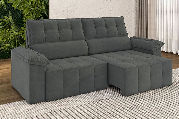 SOFA 3L BESTHOUSE SANTORINI SLIM RET/REC 2,20MT VEL ./TITAN