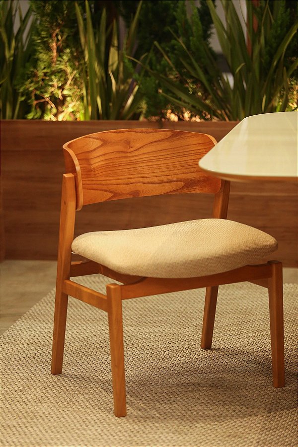 CADEIRA RUDNICK VOGUE ENC. LAMIN. TC 9H LH AREIA ./CIN NATUR