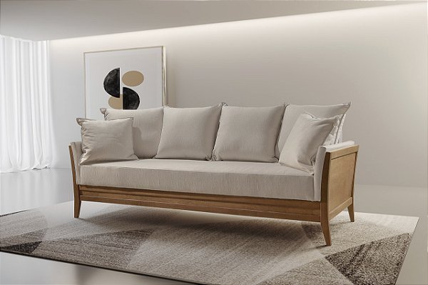 SOFA 3L SUPREMA S21 2,20MT C/6 ALM TEC 300A LNH ./BG NV