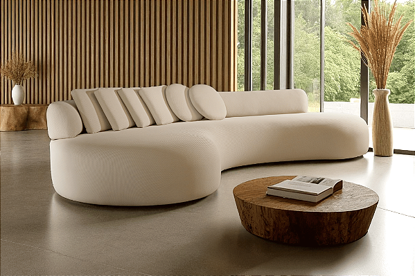 SOFA 5L STORY LV077 C/CHAISE ESQ 3,62MT TEC 13014 BOU ./AREI
