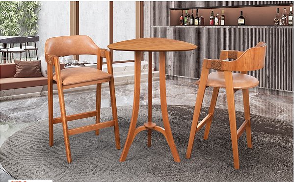 BANQUETA EX DECOR HELENA C/CORDA TC KR 11 CARA ./IMBUIA MEL